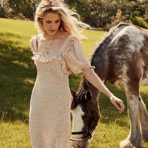 Doen Rayne Dress. Size Medium. Color Rose Pink Baby Kate